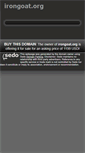 Mobile Screenshot of irongoat.org